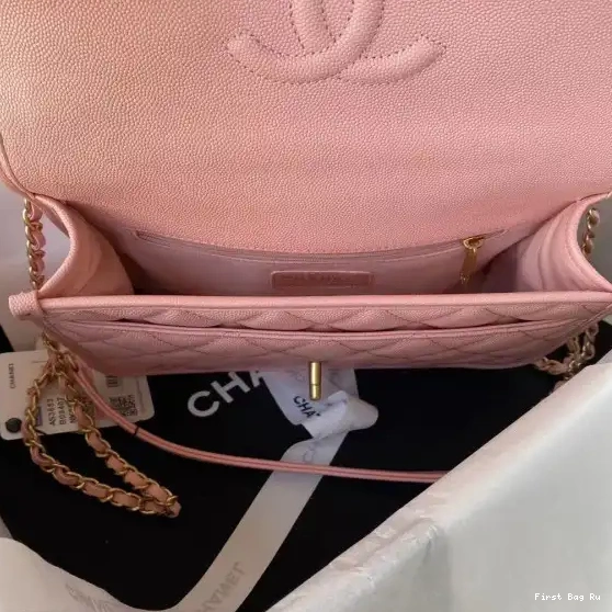 First Bag Ru HANDLE BAG WITH TOP SMALL CHANEL FLAP 0625